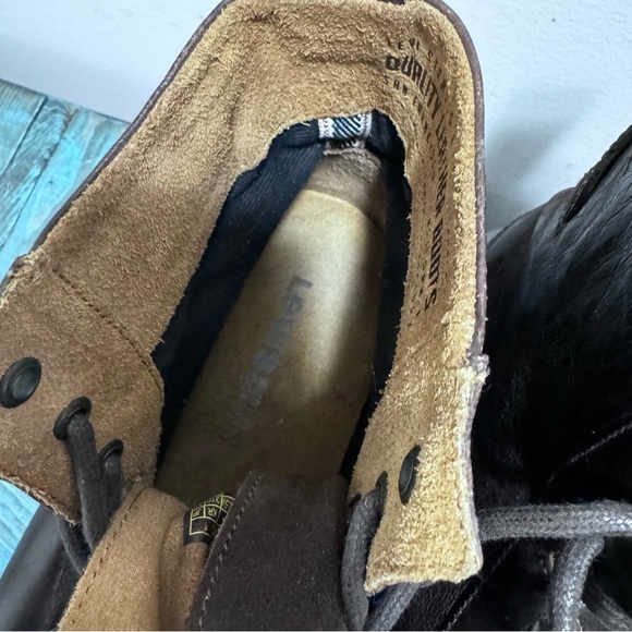 Levi's Emerson Leather Boots Size 13 Brown Leather Lace Up Ankle Boots - Picture 12 of 16